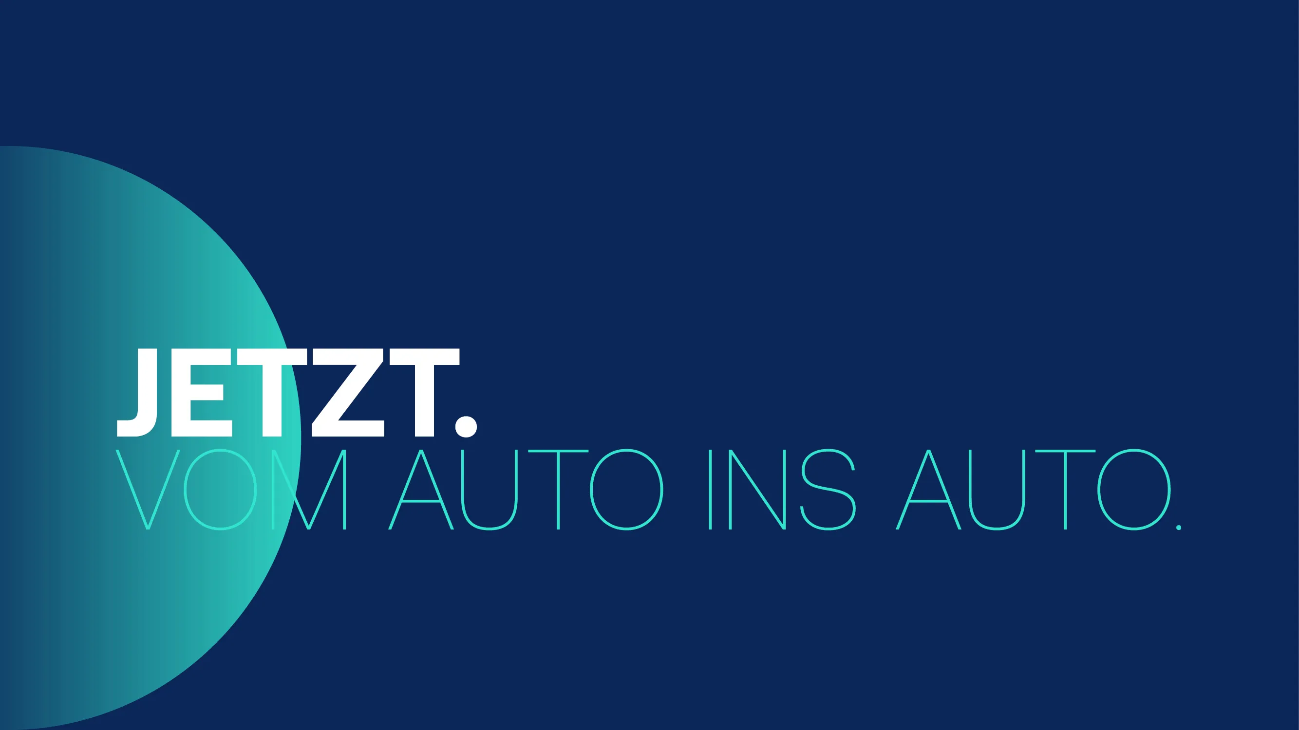 Vom Auto ins Auto.