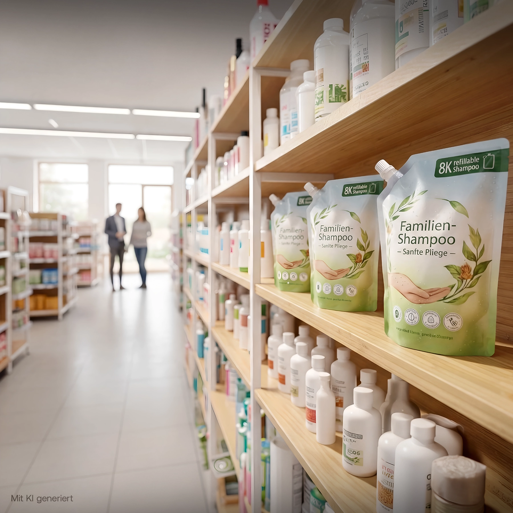 Klinkenbild PCR-Spoud im Drogeriemarkt